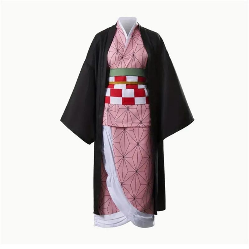 Nový cosplay kostým Kamado Nezuko Japonské anime Karnevalová párty Uniforma pro dospělé Dívčí Halloweenský kostým pro