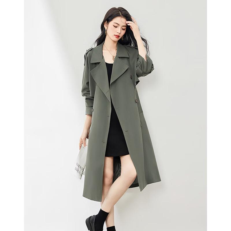 Elegant Mid-Length Women's Trench Coat