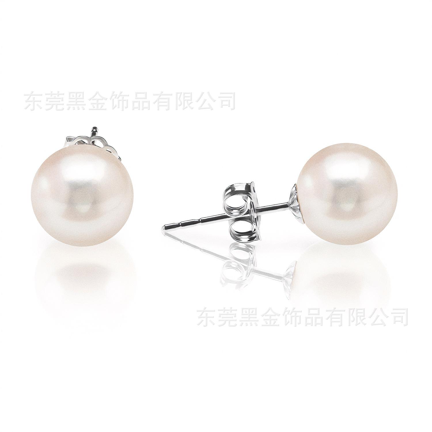 

Серьги с жемчугом из стерлингового серебра Серьги-гвоздики Gentle Wind Temperament Модные серьги Универсальные серьги 18K