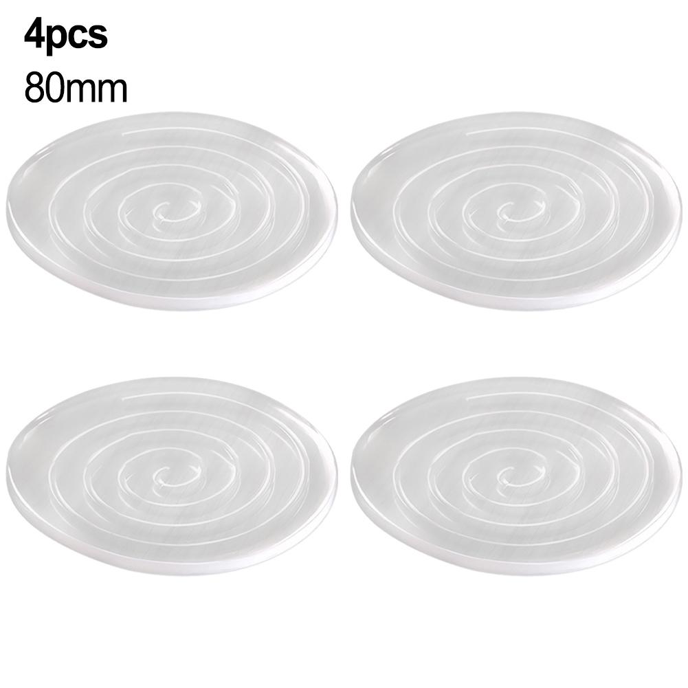 4pcs Round Square Anti Vibration Pads Washing Machine Silicone Feet Mat Furniture Cabinet Chair Leg Anti-Slip 40/60/80mm