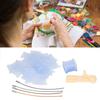 100pcs Plastic Floss Bobbins with Manual Bobbin Winder   Crafts Easy Storage Embroidery Bobbins for Needlework Sewing
