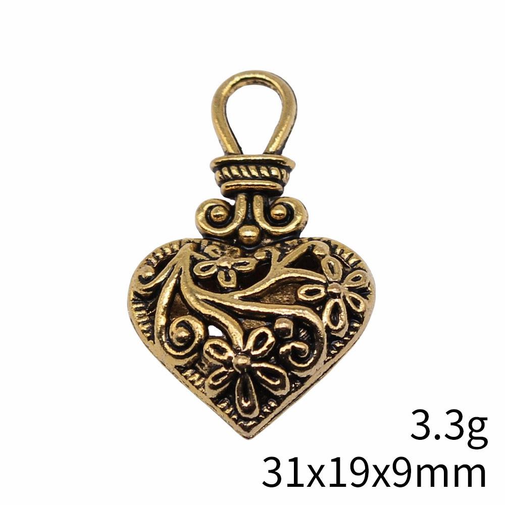 Christmas Decorations Charms Jewelry Gothic Style Peach Heart Charms Pendant Items Craft Pendants