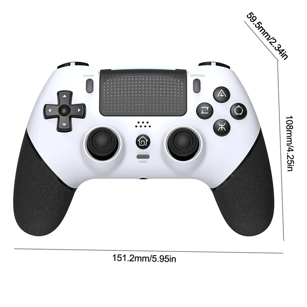 Controller für Sony PS4 Pro Slim PC Joystick Gamepad Kabelloser Bluetooth Joy Pad 6 Achsen Duale Vibration Hall-Effekt Joystick