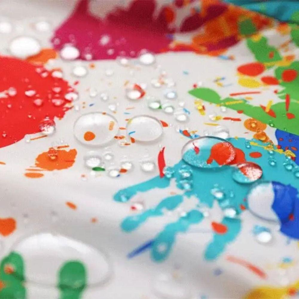 Long Sleeved Reverse Dressing Cloth Art Painting Baby Eating Bib Children's Painting Apron  Boys