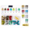 Automotive Fuses Auto Car Micro II 2 Blade Fuse Upgraded Kit Assortment | 5A 7.5A 10A 15A 20A 25A 30A ATO ATC 50 Pieces for SUV Truck RV