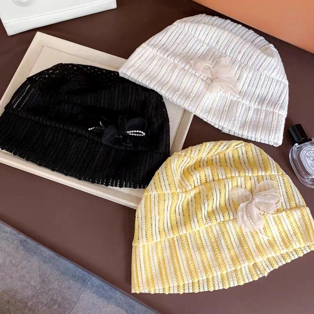 Breathable Flower Pullover Hat Sweet Knitted Hat Retro Beanies Hat Spicy Girls