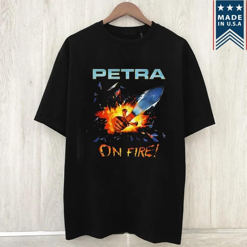 On Fire Petra Band Unisex Black T Shirt Full Size S5XL S244 Unisex T-Shirt XXXXL