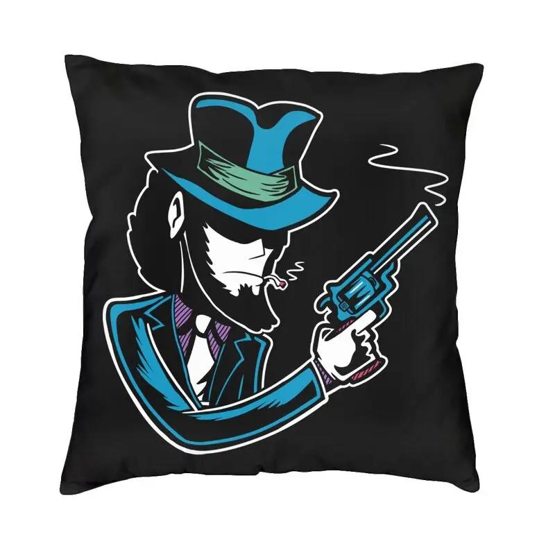 Lupin The Third Cushion Cover Print Fujiko Mine Arsene Lupin III Throw Pillow Case for Sofa Car Seat Pillowcase Home Decoration