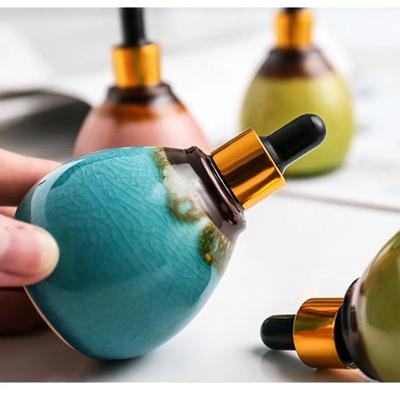 Sticlă cu picurător din sticlă în stil luxos, flacoane pentru uleiuri esențiale, recipient de călătorie reîncărcabil, DIY, pentru mostre cosmetice, lichid, parfum, ochi