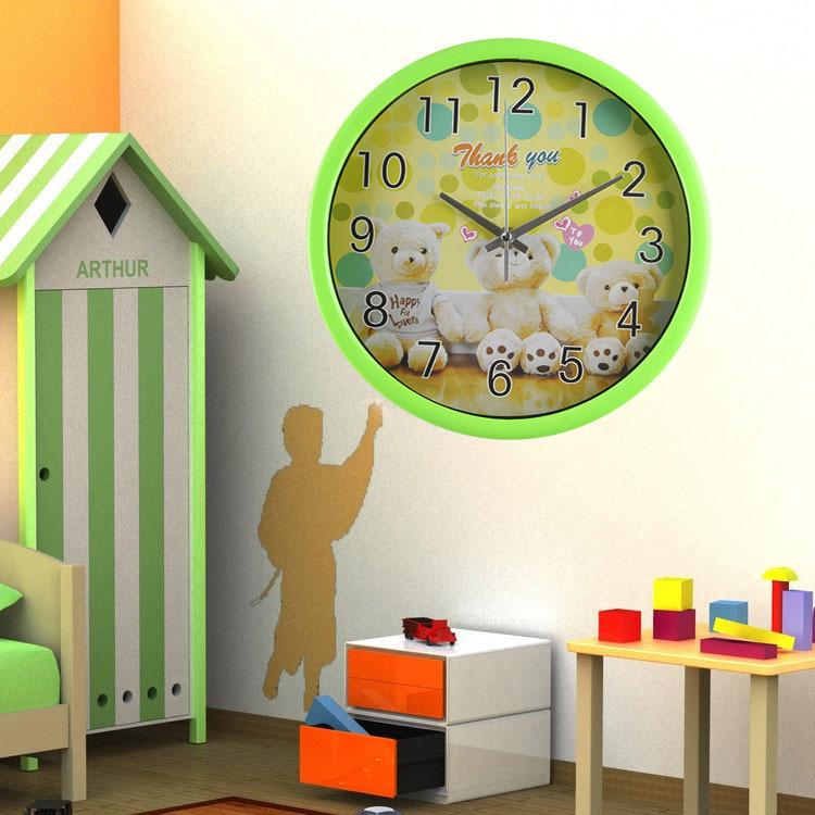 

Модные Простые Настенные Часы Бесшумные Настенные Часы Мультяшные Детские Милые Настенные Часы Спальня Гостиная Корейские Мультяшные Часы 702-5