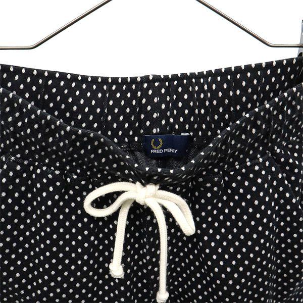 Fred Perry Dot Quarter Pants M Black Cropped Women Used