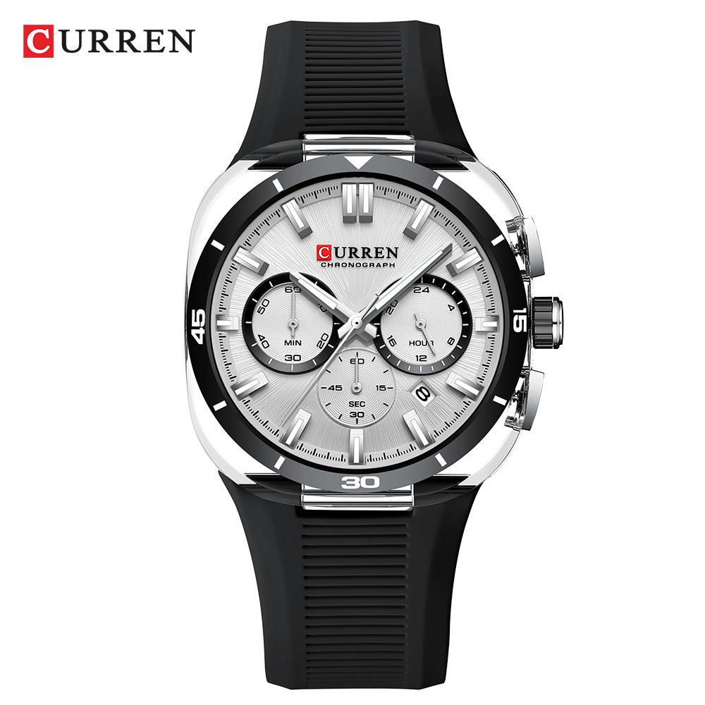 CURREN 8259 Men's Trendy Sports Quartz Watch with Large Dial