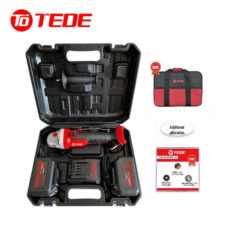 

TEDE YD-5590 Cordless Brushless Angle Grinder Kit CN plug (adapter included)