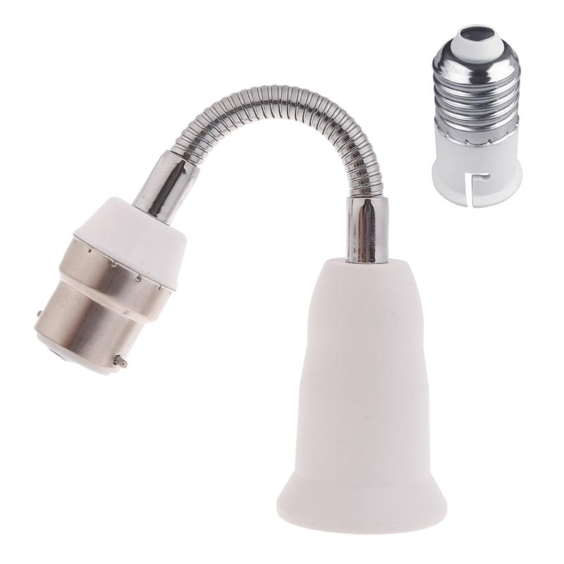 

B22 to E27 Light Socket Extender Adapter Adjustable E27 to B22 Flexible Gooseneck LED Lamp Extension Socket Converter