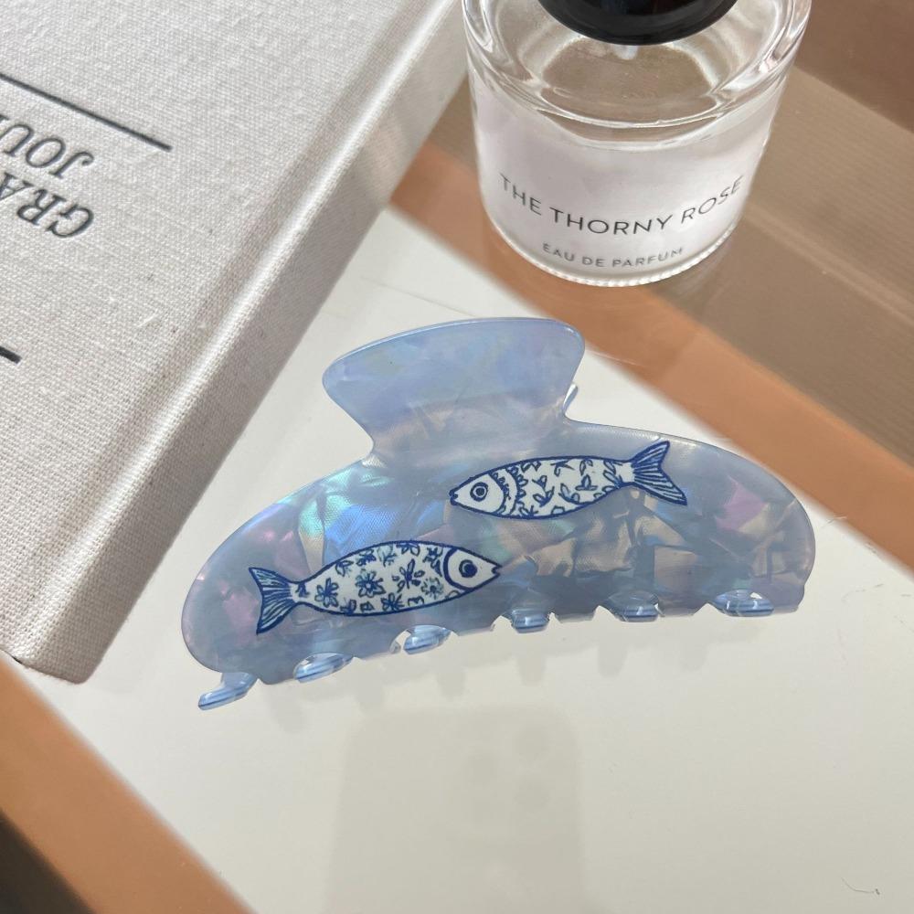 Korean Style Ocean Animal Hair Clip Sweet Geometry Shark Clip Hairpin Shell Hair Claw  Girls