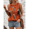 New Ethnic Style Tank Tops Dream Catcher 3D Print Women O-Neck Elegant Vest Off Shoulder Y2k Sleeveless Camisole Woman Clothing