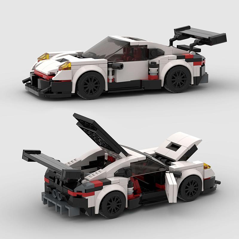 2025 New MOC Turbo City Technical Speed Car Sports Racing Vehicle Racer Building Blocks Educational Toys Friends Gift