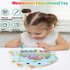 Magnetické barevné bludiště Montessori Dřevěná vzdělávací třídicí hračka Magnetické korálkové bludiště Puzzle Kreslicí tabule Aktivity pro rané učení
