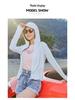 Women's Hooded Sun Protection Jacket: 2024 Summer Lightweight, Long-Sleeve, Breathable, Solid Color, Thin Knit Design
