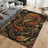 Fiery dragon power and strength carpet Yoga living room room decor children's crawling mat doormat area rug games mat