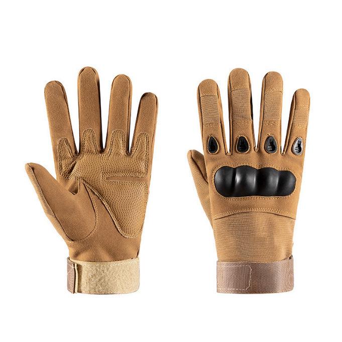Tactical Full Finger Men's Gloves: Climbing, Motorcycle, and Outdoor Protective Wear-resistant Non-slip Training Gloves.