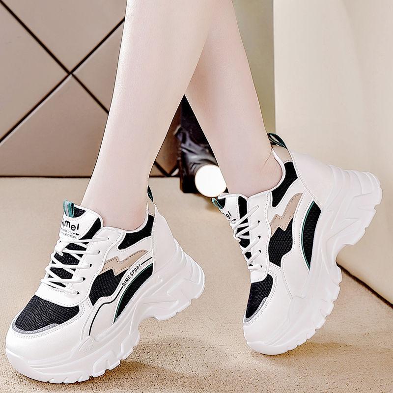 Schuhe 22 neue Frühling Plateau Dad Shoes Netz atmungsaktiv lässige höhenverstellende Sneaker