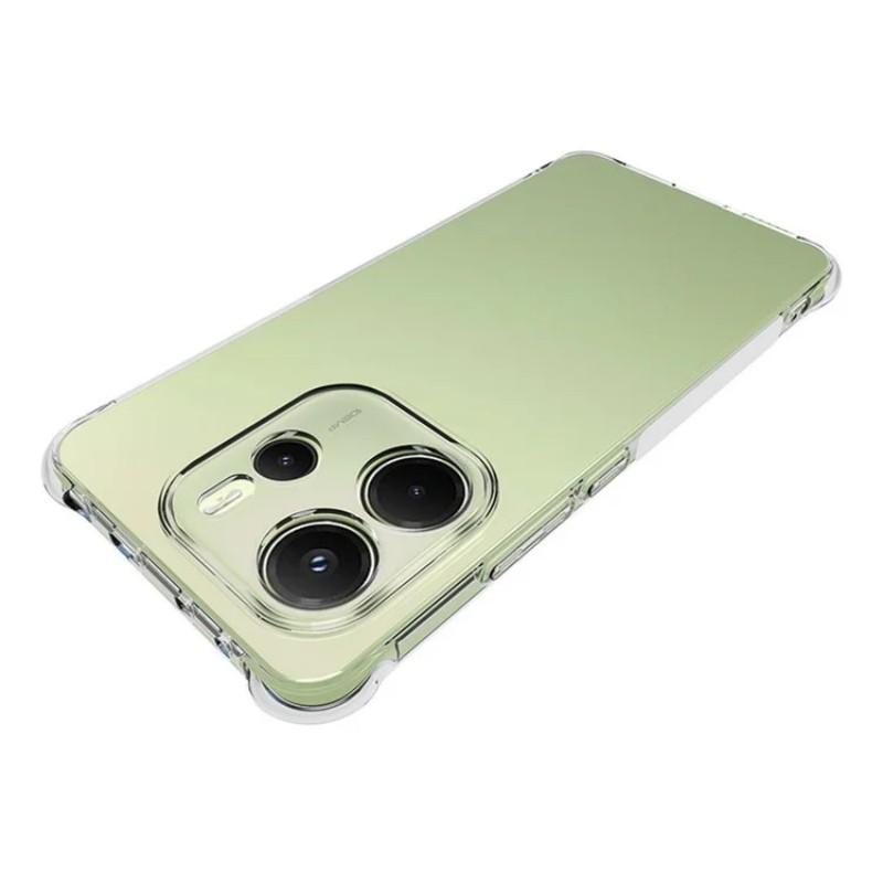For Xiaomi Redmi Note 14 4G (164.84x78.15x8.16mm) Clear TPU Case WANLONFENG TM Series 2.0mm Phone Back Cover