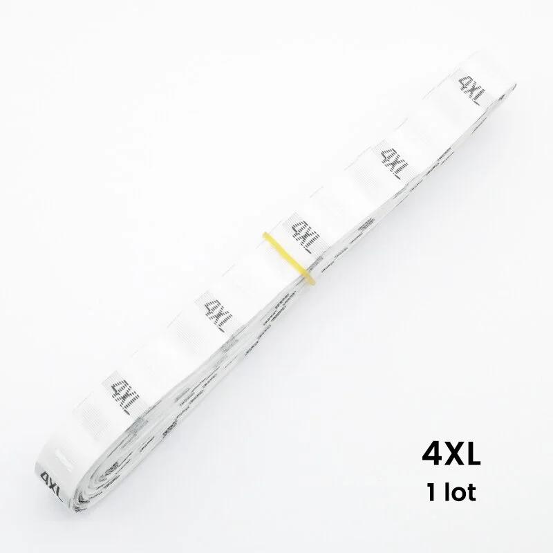 500 Pieces/batch Size Label Clothing Fabric Label Accessories Black and White Clothing Size Labels