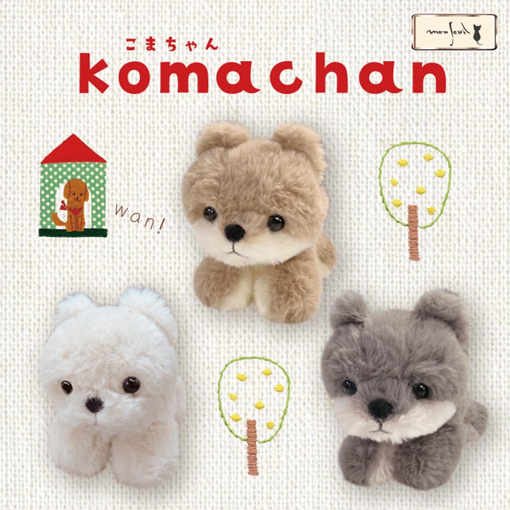 

Monseuil Plush Toy Shiba Inu Ivory 10636 Koma-chan слоновая кость