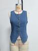 2025 Summer European & American Sleeveless Slimming Denim Women's Vest