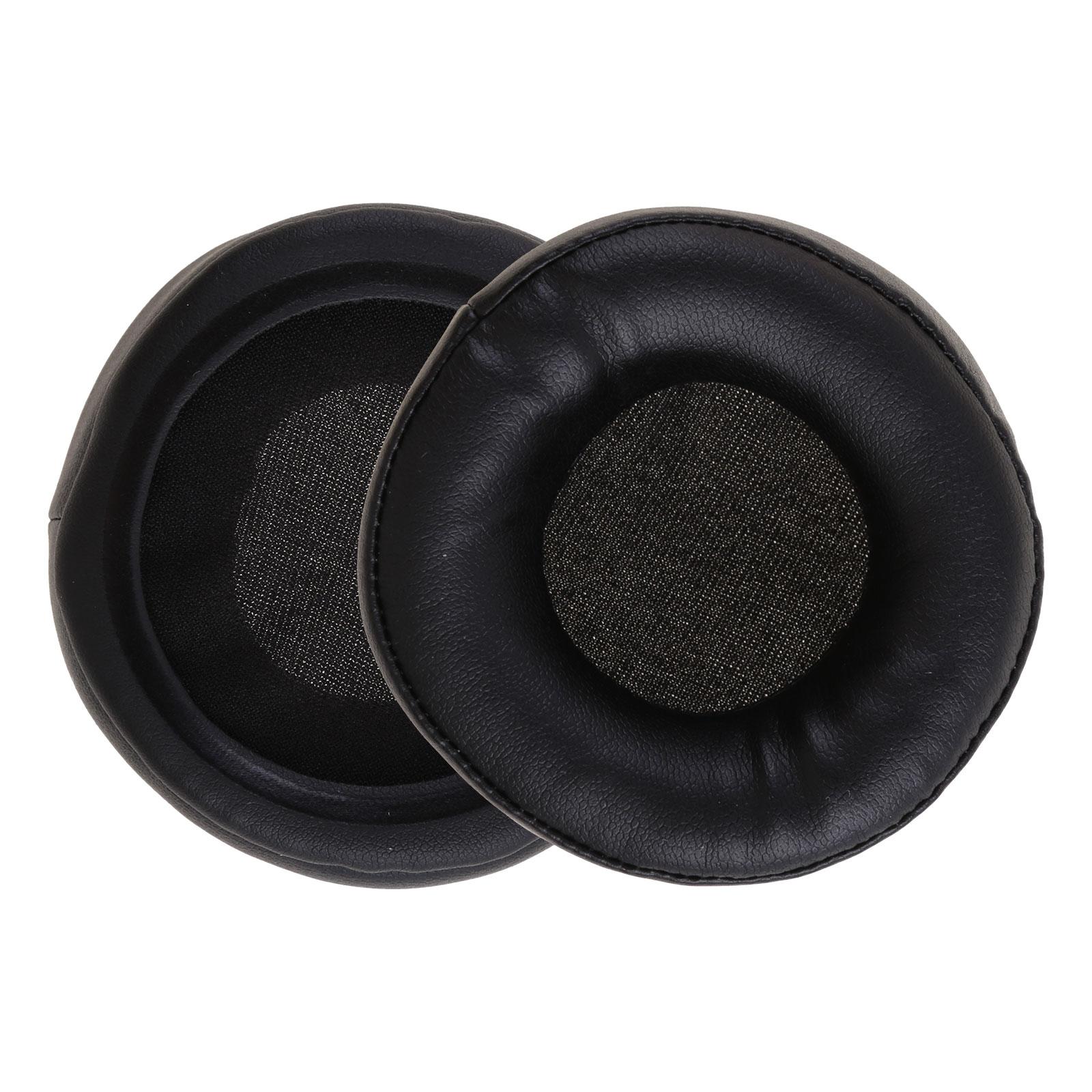 1 Pair Earpads PU Leather Ear Pads Cushions Sponge Earphone Cover 65mm-110mm