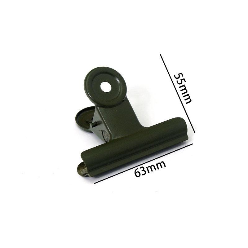 Round Tail 63mm Army Green Metal Kitchen Sealing Clip Round 63mm Army Green армейский зеленый