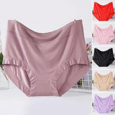 Katoenen Ondergoed voor Dames Naadloos Grote Maten Hoge Taille Volledige Bedekking Slipjes Dames Zacht Stretch Buikcontrole Panty's