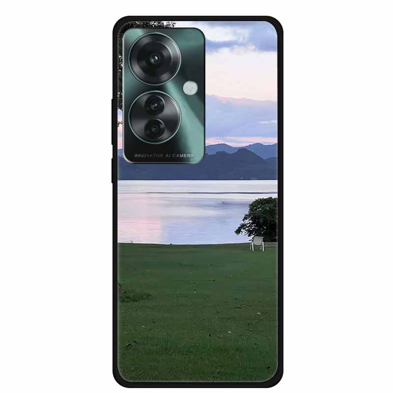 Phone Case for Oppo Reno11 A Silicone TPU Soft Back Cover for Reno 11 A 11A Fashion Shell Floral Shiled Capa 6.7" Funda
