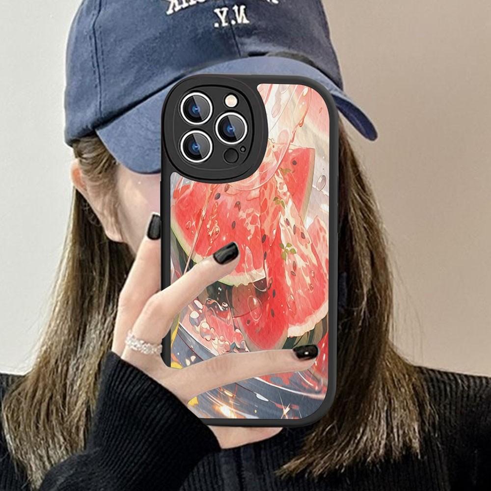 Fruit Watermelon Phone Case Hard Leather For iPhone 14 13 12 Mini 11 14 Pro Max Xs X Xr 7 8 Plus Fundas