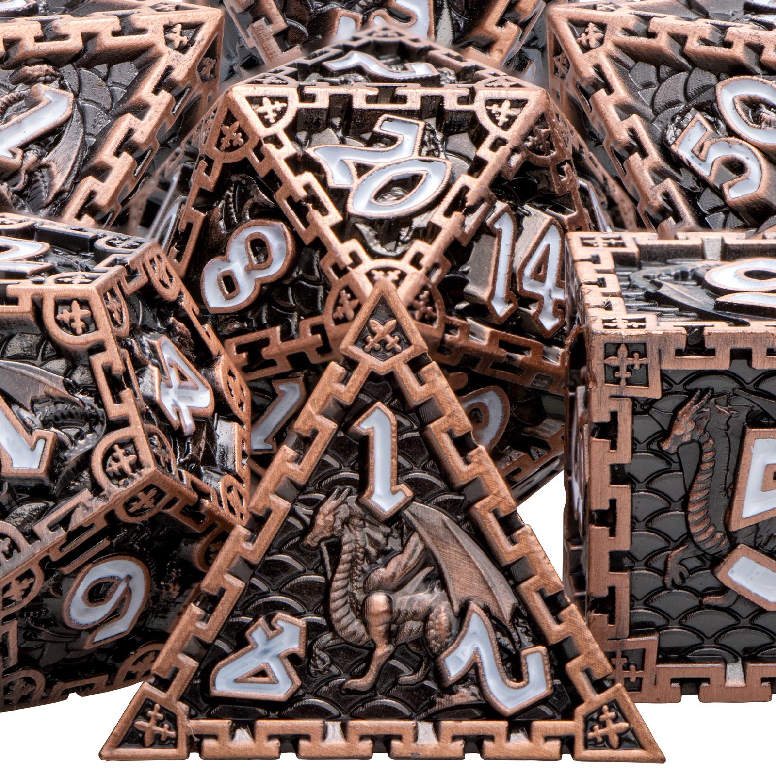 

Набір металевих кубиків Dnd Кубики для рольової гри Dungeon And Dragon Багатогранні кубики D&D для рольової гри D+D Кубики для кидання гри D та D Кубики D20 D12 D10 D8 D6
