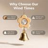 Crystal Prism Wind Bells Wooden Hanging Ornament Vintage Crystal Pendant  Garden