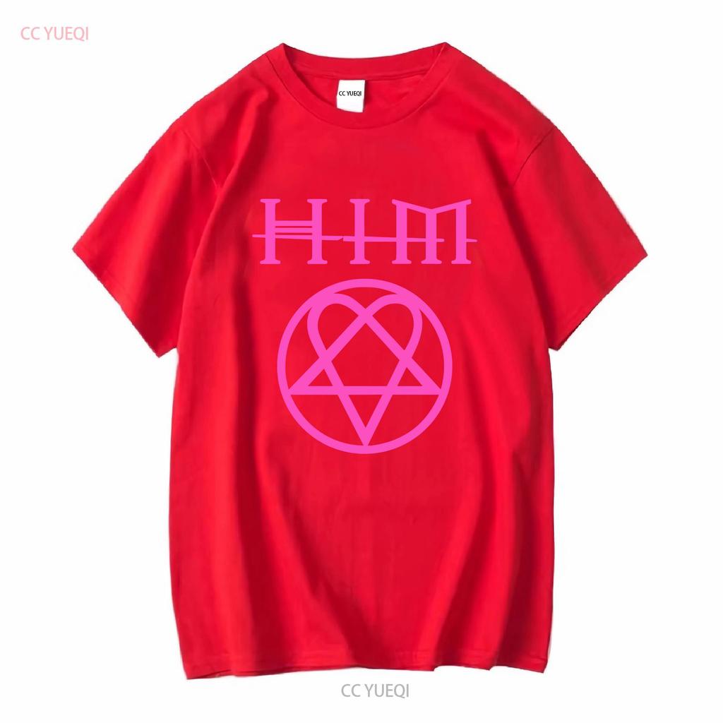 HIM Heartagram His Infernal majesty Band T Shirt Mens L Goth Metal vintage Washed Casual designer clothes graphic Unisex