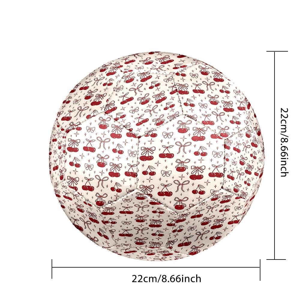 1pc Cherry Bow Size 5 Soccer Ball Professional Match Training Football Indoor &Outdoor Sports Ball Lightweight Durable c6526