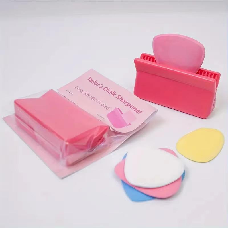 Tailors Chalk Sharpener, Powder Clip, Diy Sewing Accessories, Fabric Chalk Markers Easy Carrying Sturdy Home Sewing Accessories