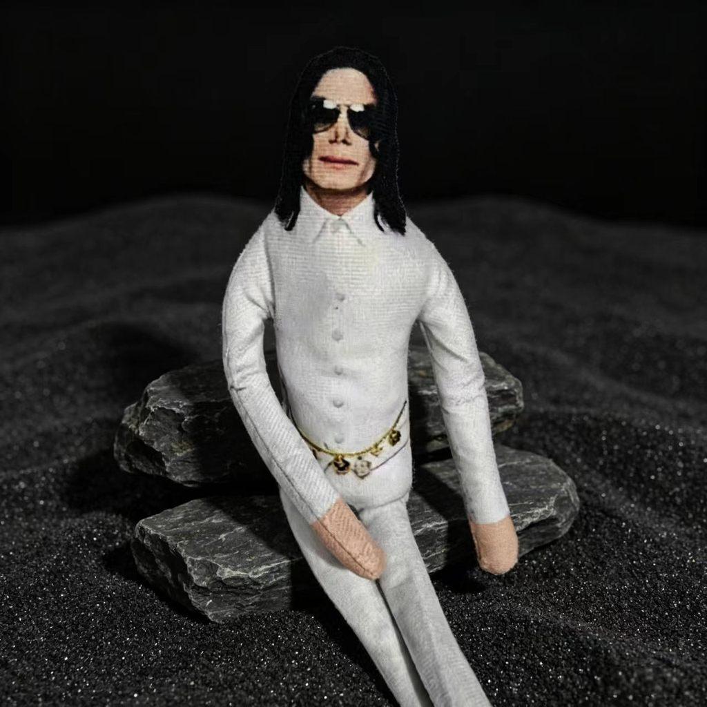 Mj Michael Jackson Mouse Figurine With Articulated Joints For Collectors And Display