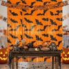 Foil Streamer Halloween Tinsel Curtain Fringe Curtain Halloween Door Curtain  Background Decor