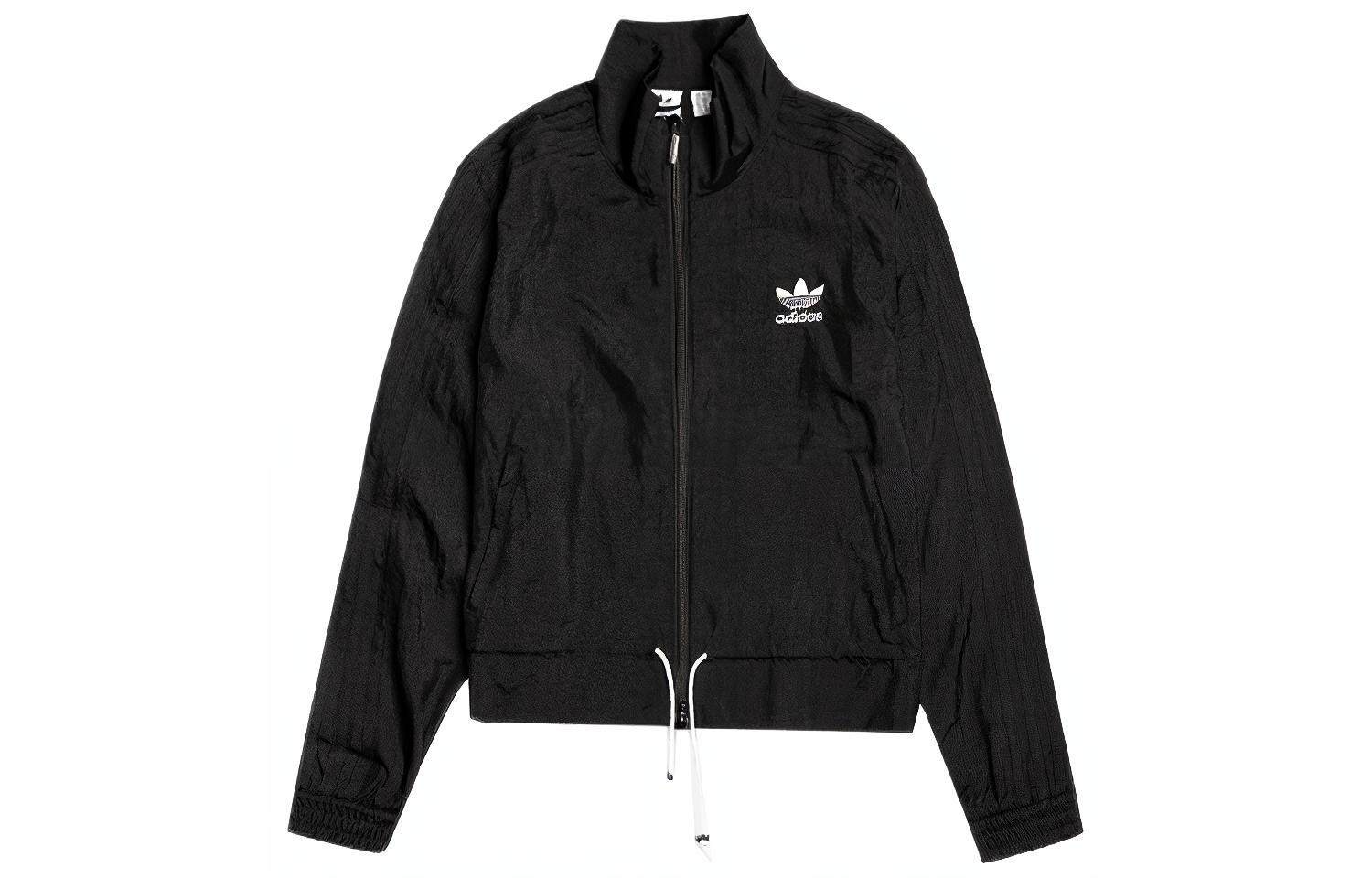 

Adidas Originals Jackets Women s Black Stand Collar Moderate Other ED4741 34