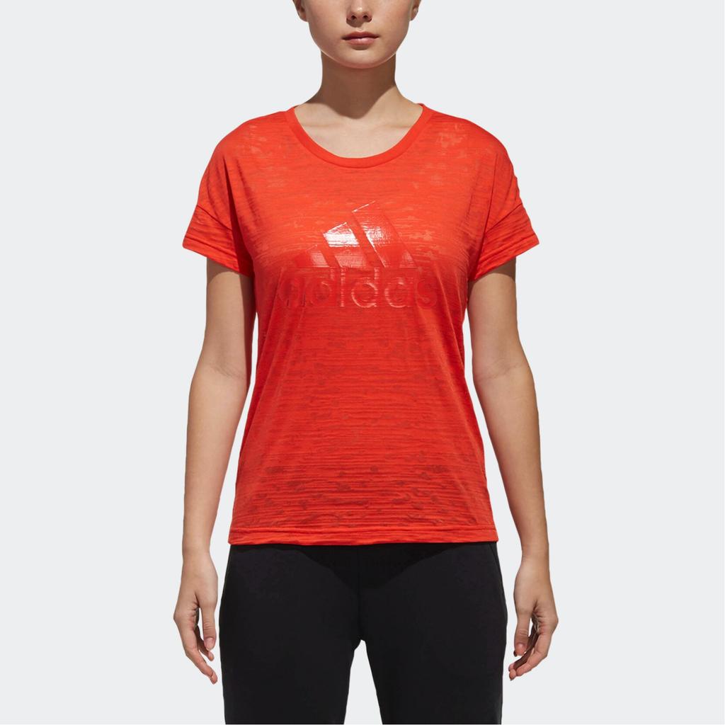 Adidas Ccs Isc Round Neck Pullover Sports Short Sleeve T-Shirt Women T-Shirts Red DW8913
