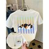 Animal Simple Women's Printed Top Casual Pure Cotton Versatile T-Shirts Women’s