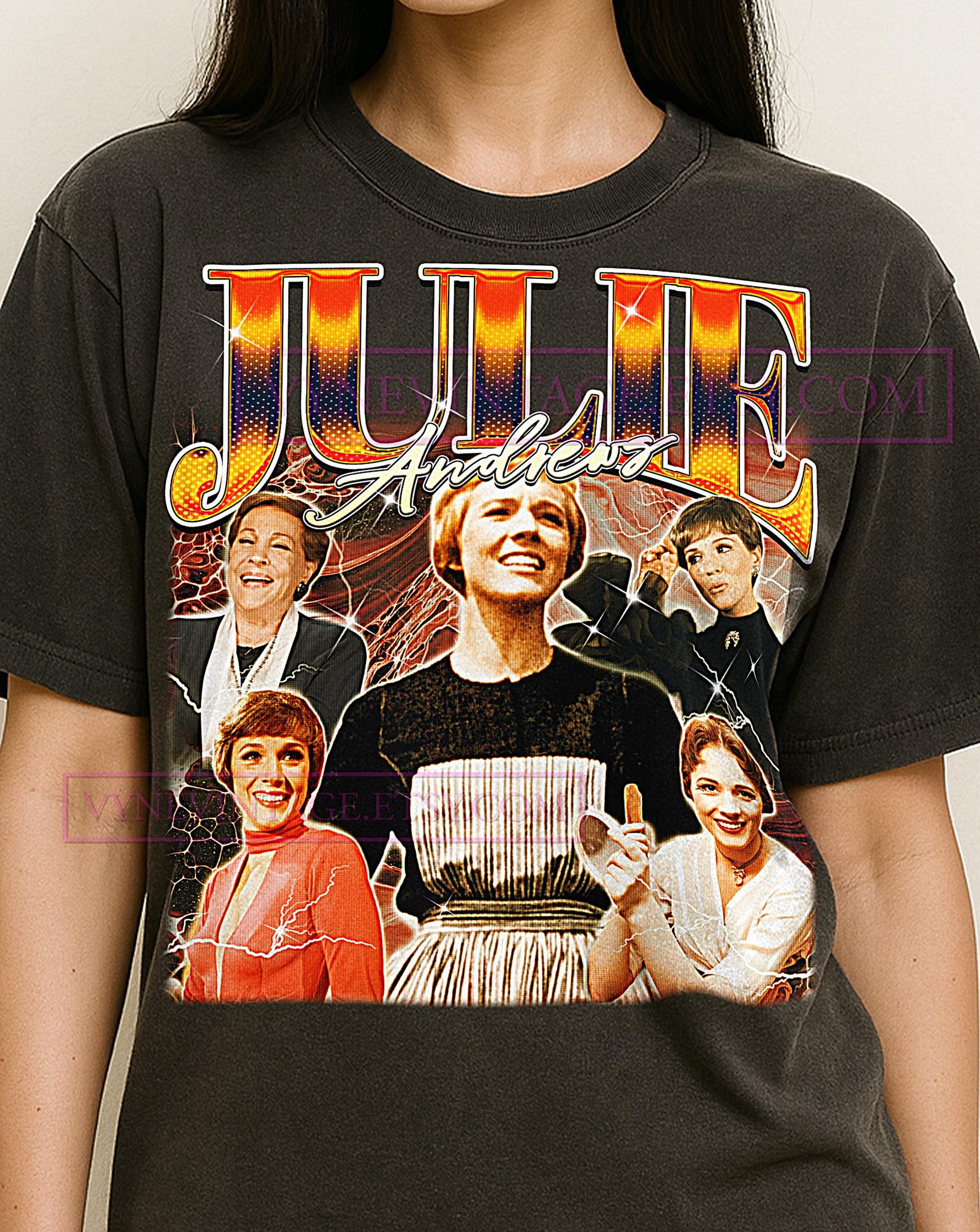 Julie Andrews Bootleg Shirt, Vintage Actress Singer Classic Legend Tee, 90s Retro Throwback T-shirt, Julie Andrews Sweater XL