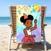 Proof Beach Towel with a Gracie's Corner3 Pattern - Soft,absorbent,quick-drying,machine Washable - Perfect for Swimming,camping,bathing