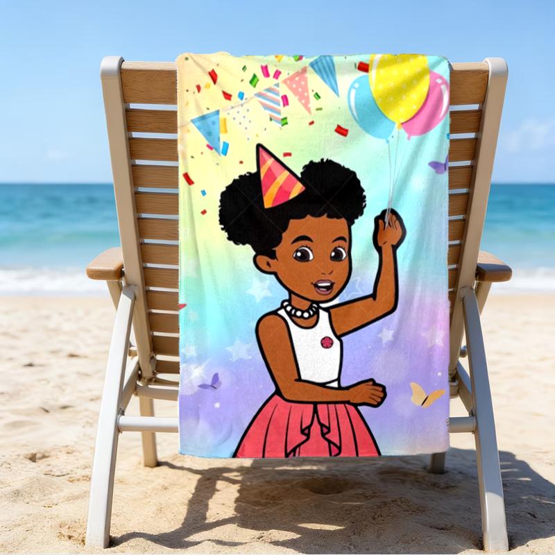 Proof Beach Towel with a Gracie's Corner3 Pattern - Soft,absorbent,quick-drying,machine Washable - Perfect for Swimming,camping,bathing
