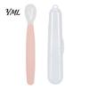 Portable Feeding Set for Travel Silicone Baby Spoon, Soft Non Slip Training Utensil, Easy Cleaning Complementary Spoon Infants And Toddlers