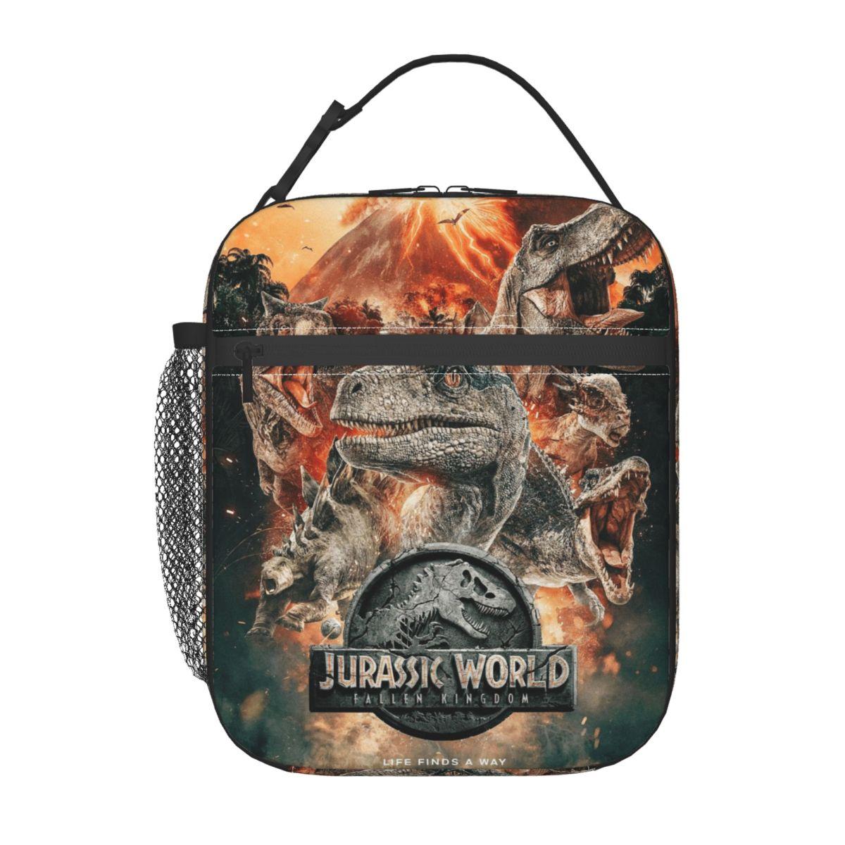 

Jurassic World Dinosaur Movie Insulated Lunch Bag for Women Office Cooler Thermal Food Box Tote Leakproof Lunch Boxes Container One Size